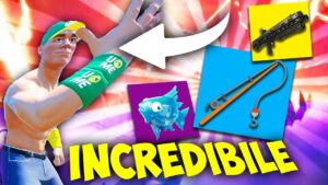 JOHN CENA SU FORTNITE CON LA CANNA DA PESCA CHALLENGE !!