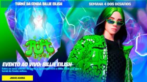 NOVO EVENTO AO VIVO DA BILLIE EILISH NO EVENTO DE VERÃO Fortnite Turnê da Fenda.
