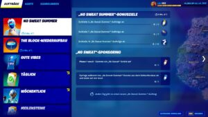 No Sweat Summer Bonusziele sind da Gratis Geschenke für alle in Fortnite