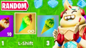 The *RANDOM* ICE CREAM Challenge in Fortnite