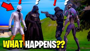 What Happens if Boss Darth Vader Meets The 4 Henchmen Fortnite!