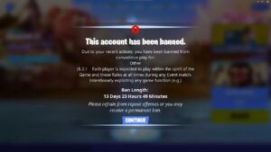 banni de Fortnite car il est trop intelligent ⛔