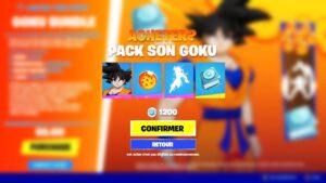 merci fortnite.. les skins dragon ball sont arrivés !! (goku, vegeta..)