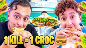 1 KILL = 1 CROC dans notre BURGER ! (dans un Restaurant)