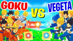 50 BOSS GOKU vs 50 BOSS VEGETA ! Evènement Fortnite Dragon Ball