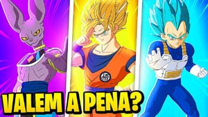 AS SKINS DO DRAGON BALL VALEM A PENA? - FORTNITE