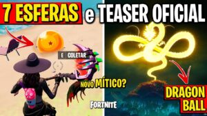 DRAGON BALL CHEGOU NO FORTNITE! NOVO LOCAL e COLETAR ESFERAS DO DRAGÃO?