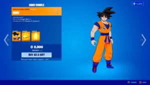 DRAGON BALL Z SKIN TODAY NOW IN FORTNITE ITEM SHOP!