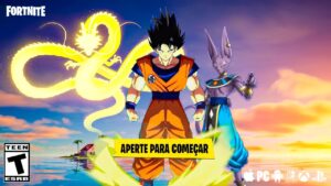 FINALMENTE DRAGON BALL X FORTNITE COMEÇOU! GOKU CHEGA AO FORTNITE?!