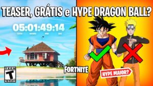 FORTNITE - GRÁTIS LIBERADO, TEASER e HYPE DRAGON BALL MAIOR QUE NARUTO?