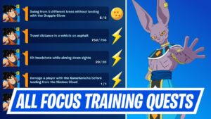 Fortnite Complete Focus Training Quests - Fortnite All Dragon Ball Quests (Day 5)