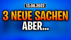 Fortnite Daily Item Shop 13.8.2022 | 3 NEUE ITEMS | Shop von heute 13.8.2022