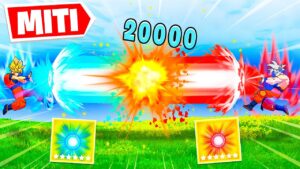 GIOCO CON SOLO LA KAMEHAMEHA DI DRAGON BALL SU FORTNITE!