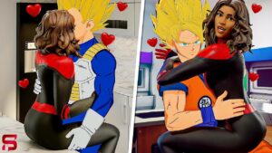 Goku & Vegeta FALL IN LOVE with SPIDER-MAN'S GIRLFRIEND.... Fortnite