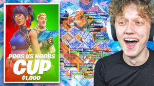 I Hosted a PROS VS NOOBS Tournament for $100 in Fortnite!