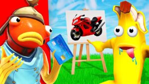 J'ACHÈTE TOUT ce que TU DESSINES sur FORTNITE ! (Nouvelle moto)