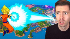 JOGUEI FORTNITE com o GOKU!!! (DRAGON BALL)