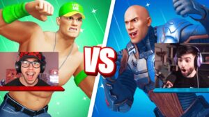 JOHN CENA vs THE ROCK w/ SypherPK! (WWE x Fortnite)