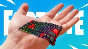 J'ai JOUÉ avec un CLAVIER FONDU sur FORTNITE ! (mauvaise idée..)