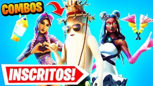 MEUS INSCRITOS FIZERAM OS MELHORES COMBOS DE VERÃO DO FORTNITE!