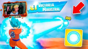 ¡MI PRIMERA VICTORIA con *SON GOKU* en FORTNITE X DRAGON BALL! - Agustin51