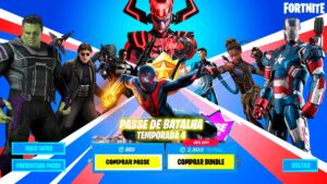 PASSE DE BATALHA da MARVEL TEMPORADA 4 DO CAPITULO 3 FORTNITE! POSSIVEIS NOVAS SKINS!