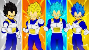 RETO de las SKINS DE VEGETA en Fortnite!