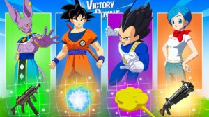 The *RANDOM* DRAGON BALL Challenge in Fortnite!