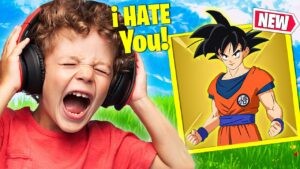 Trolling As *FAKE* Dragon Ball Z Mythic Boss in Fortnite!