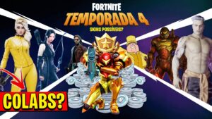 VAZAMENTOS! TUDO SOBRE A TEMPORADA 4 DO CAPÍTULO 3 (TODAS SKINS POSSÍVEIS)