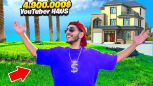 ich ZEIGE euch das 4.900.000$ YouTuber GAMING Haus! (HAUS TOUR mit Pool)