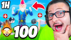j'ai 1 HEURE pour FAIRE 100 KILLS sur FORTNITE