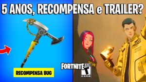 5 ANOS DO FORTNITE! PICARETA RECOMPENSA e TRAILER ANIME SKINS?
