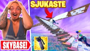 BYGGER SKYBASE MED SHADOWBOMBS OCH SÅ HÄNDER DET SJUKASTE I FORTNITE