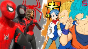 Family Wars - SPIDER-VERSE VS DRAGONBALL HEROES.. Fortnite