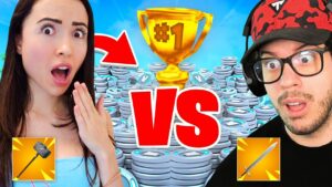 I 1v1 My Girlfriend with New Mythic Weapons! (Fortnite)