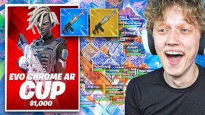 I Hosted a EVO CHROME RIFLE Tournament for $100 in Fortnite!