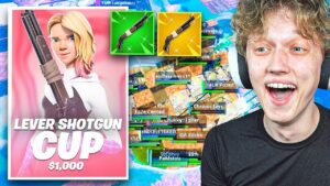 I Hosted a LEVER SHOTGUN ONLY Tournament for $100 in Fortnite!