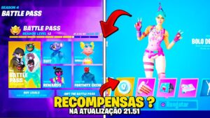 ITENS GRATIS DE ANIVERSARIO NA TEMPORADA 4 CAPITULO 3 FORTNITE EM UPDATE 21.51