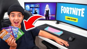 Kid Buys *NEW* Fortnite SEASON 4 BATTLE PASS...