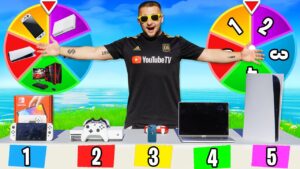 La ROULETTE CHOISI ma CONSOLE pour FAIRE TOP 1 sur FORTNITE