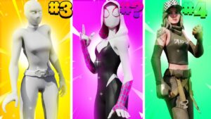 Les 30 Skins Les Plus TRYHARD sur la SAISON 4 de Fortnite