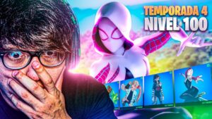 MI REACCIÓN A LA TEMPORADA 4 *PASE DE BATALLA 100% COMPRADO*