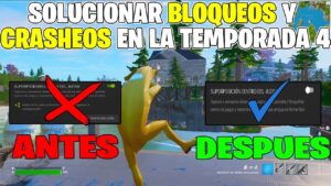 RAPIDO!! COMO SOLUCIONAR BLOQUEOS Y CRASHEOS DE FORTNITE EN LA TEMPORADA 4 CAPITULO 3!!