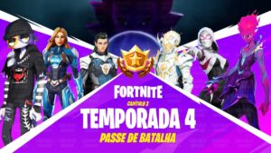 VAZARAM AS SKINS DO NOVO PASSE DE BATALHA DO FORTNITE! (SPOILERS TEMPORADA 4)