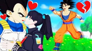VEGETA EMBRASSE la COPINE de GOKU ! Fortnite Dragon Ball