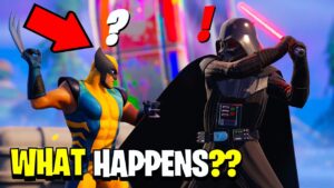 What Happens if Boss Darth Vader Meets Wolverine in Fortnite!