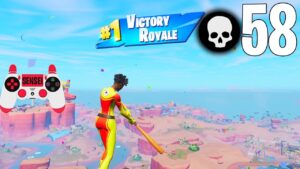 58 Elimination Solo Squads Wins Gameplay Chapter 3 Season 4 (Fortnite PS4)