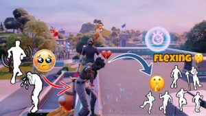 Acting Like a Default Then Flexing Rare Emotes Fortnite Party Royale