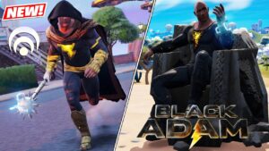 BLACK ADAM Skin Reactive Gameplay! Fortnite